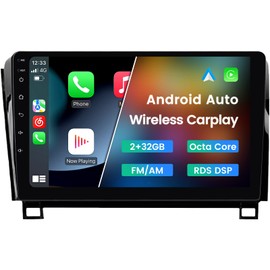 5GWiFi Upgrade Car Radio Stereo for Toyota Tundra 2007-2013 Sequoia 2008-2018, Biorunn Android 13 10.1" Car GPS Navigation 8-Core Car-Play Android Auto Blue-Tooth FM AM RDS DSP,2GB RAM 32GB ROM