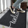Fireosma Door mat Outdoor Indoor Welcome mat Durable Non-Slip Easy