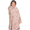 Exotic India Reversible Jamawar Shawl from Amritsar with Woven Flowers