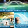 No Brand Pool Fountain for Above and In-Ground Pools,Dual Spray