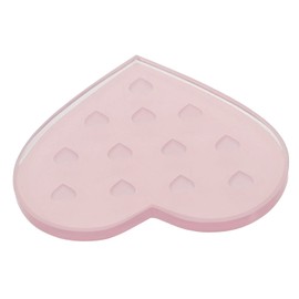 SAFIGLE Eyelash Glue Holder Pallet Heart Shaped Grafting Pad for Eyelash Extensions Design Easy to Clean Durable and Compact for Salon Use