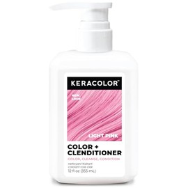 KERACOLOR - Acondicionador Color Plus, rosa claro, 12 onzas