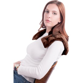 Mars Wellness Heated microwavable Neck and Shoulder Wrap - Herbal Hot/Cold Deep Penetrating Weighted Herbal Aromatherapy Shoulder and Neck Therapy Wrap - Made in The USA (Espresso) - 2 Pack