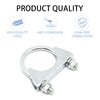 GDFYMI U Bolt Exhaust Clamp, Heavy Duty Carbon Steel Muffler
