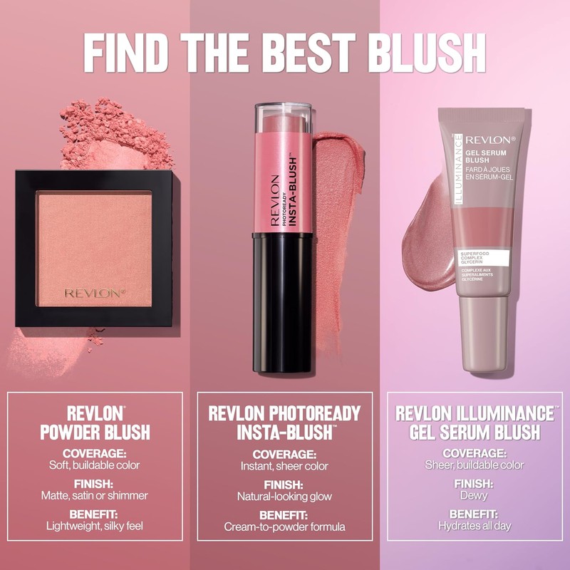 Rubor Revlon Illuminance Gel Serum Blush tono Beaming Coral