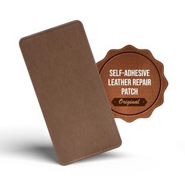 MastaPlasta Self-Adhesive Premium Leather Repair Patch - Tan 8" x 4" (20 x 10 cm). Instant Upholstery-Quality Patches for Sofas, Car Interiors, Bags, Vinyl & More