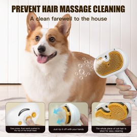 Pet Steam Brush,Cat Steam Brush For Shedding,Cat Steamer Brush,Steamy Cat Brush,Steam Pet Brush Dog