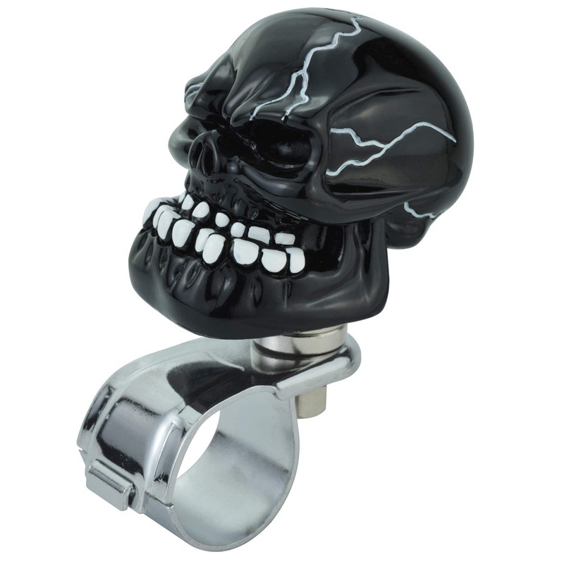 Lunsom Steering Wheel Knob Spinner, Skull Shape Spinner Suicide Power