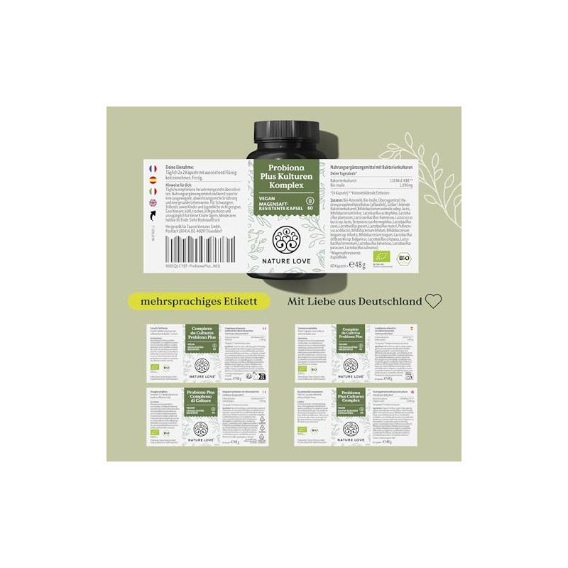 NATURE LOVE® Probiona Plus – 120 billion CFU per daily