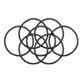 GOODY Goody Ouchless Hair Elastics, Black, 36 Count (Pack of 1)