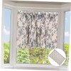 GRIRIW Short Flower Pattern Curtains for Windows Lightweight Privacy Drapes