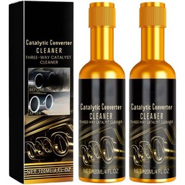 FUERHPSH Catalytic Converter Cleaner, Fuel System Treatment Oil for Gas and Diesel Car, 2-Pack