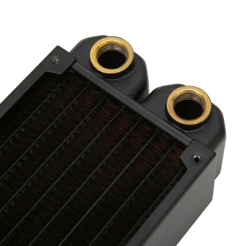 Cooling Radiator Double Layers 8 Pipes G1/4 Thread Double Fans