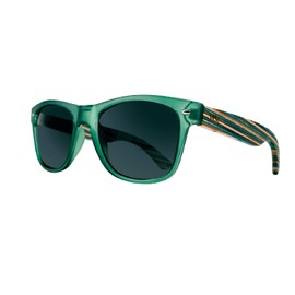 TRIBAL EARTH Wood Sunglasses Polarised for Men and Women with UV Protection | Polarised Lens | Dark Green | Foldable Carry Case | Sport | Driving | Fishing | Golf