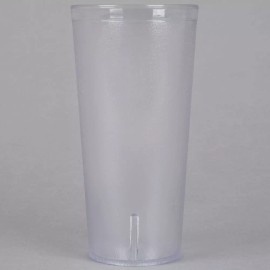 Unbranded/Generic 24 PACK 24 Oz Clear Pebbled Plastic Tumbler Commercial Restaurant Cup Glass Case