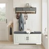 Vantic Farmhouse Shoe Storage Bench with Doors, 39'' Entryway Bench