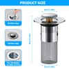 2 Pieces Sink Plug, Drain Strainer for 34-40 mm Drain