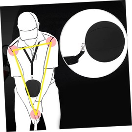 Kisangel Golf Swing Trainer Ball Posture Correction Aid Golf Swing Training Aid for Golfers of Levels Portable Easy to Use Random