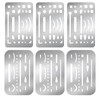DOPENSPI 6PCS 2 Styles Stainless Steel Erasing Shields, Eraser Shield