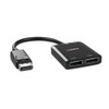 LINDY 38430 2 Port DisplayPort 1.2 MST Hub, Black, 4K@60Hz,