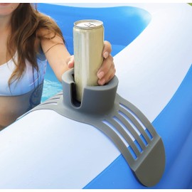 Silicone Anti-Spill Drink Holder - Outdoor Cup Holder for Inflatable Pool, Above Ground Pool, Hot Tub, Jacuzzi - Multifunctional Hot Tub Accessory