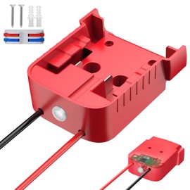 Power Wheel Adapter Compatible with Milwaukee 18V Battery - Overdischarge & Overcurrent Protection, Upgraded Power Wheel Battery Converter with Switch for DIY RC Cars Toys Robotics