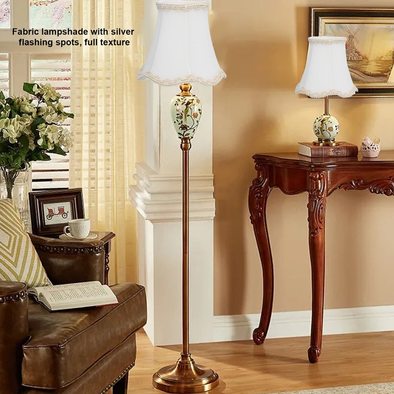 3Pcs Fabric Lamp Shade E14 Clip On Wall Lamp Candle
