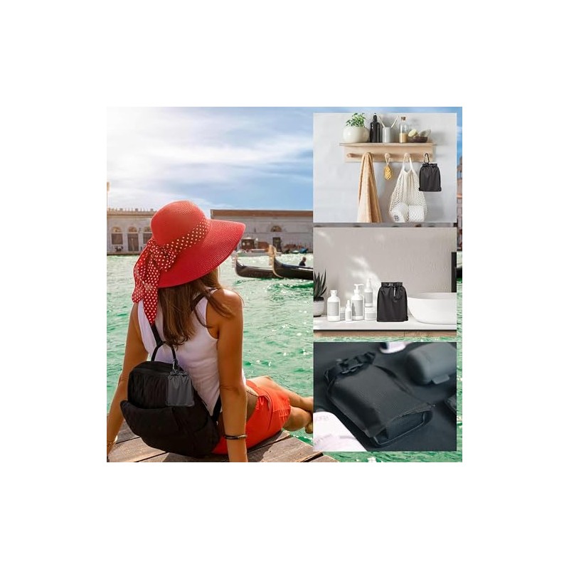 Funda impermeable para jabón de viaje con bolsa de malla,