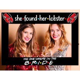 Bridal Shower Bachelorette Photo Booth Props Decorations Friend Themed Photo Booth Props SHE Found HER Lobster Bachelorette Party Supplies Bridal Shower