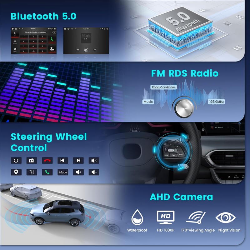8 Core 4+64GB for Subaru Forester Impreza WRX STI Android