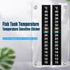 3Pcs Aquarium Thermometer Strip Fish Tank Thermometer Sticker Glass Container