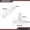 Amavoler Universal Windshield Wiper Hose Connector. (6 T+ 6 Y+