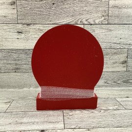 Agape Gifts Designs AGD Christmas Decor - Gingerbread Man Dry Snow Globe Wood Shaker