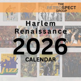 Harlem Renaissance- 2026 Oversize Wall Calendar 12.5”x19”- Black Art, Culture and History- Printed on FSC Certified Linen Paper- Monthly Organizer for Home and Office