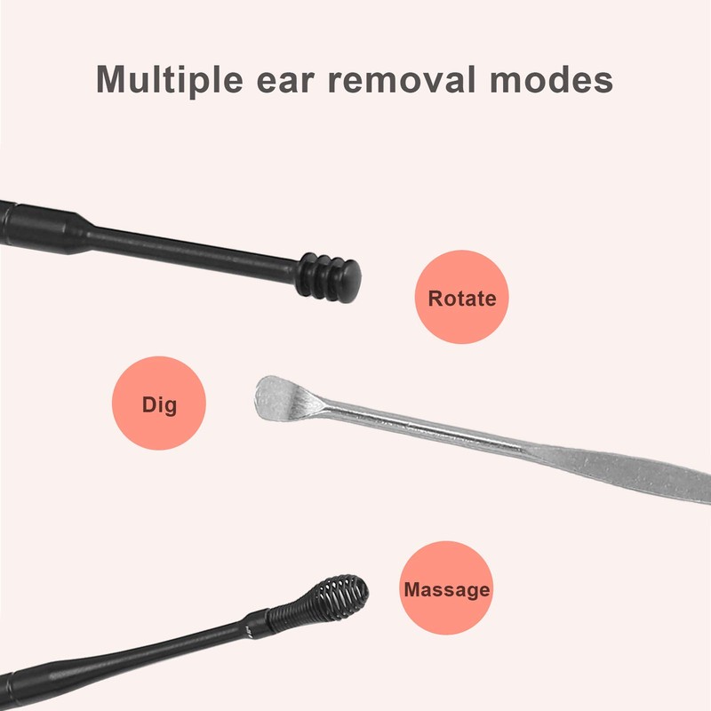 Set of 2 Earwax Remover Tool Kit, Stainless Steel Ear