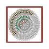 Design Works Crafts Zenbroidery, Christmas Mandala, 10" x 10" Craft