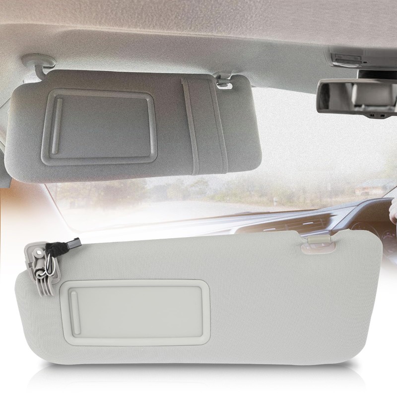 SCITOO Gray Left Driver Side Sun Visor Assembly fit for