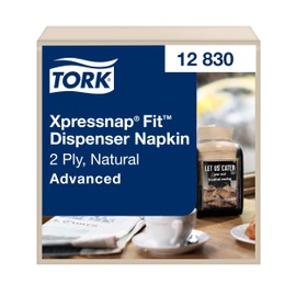 Tork Xpressnap Fit® Natural Dispenser Napkin N14, 2-Ply, 720 Pieces, 12830