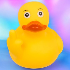MIJOMA Squeaky Duck Bath Duck, Cute Swimming Ducks for Children and Adults, Durable Bath Ducks for Playing, Collecting & Decorating (Duck You)