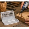10PCS Carbide Burr Set 1/8 Inch Shank Rotary Tool Bits