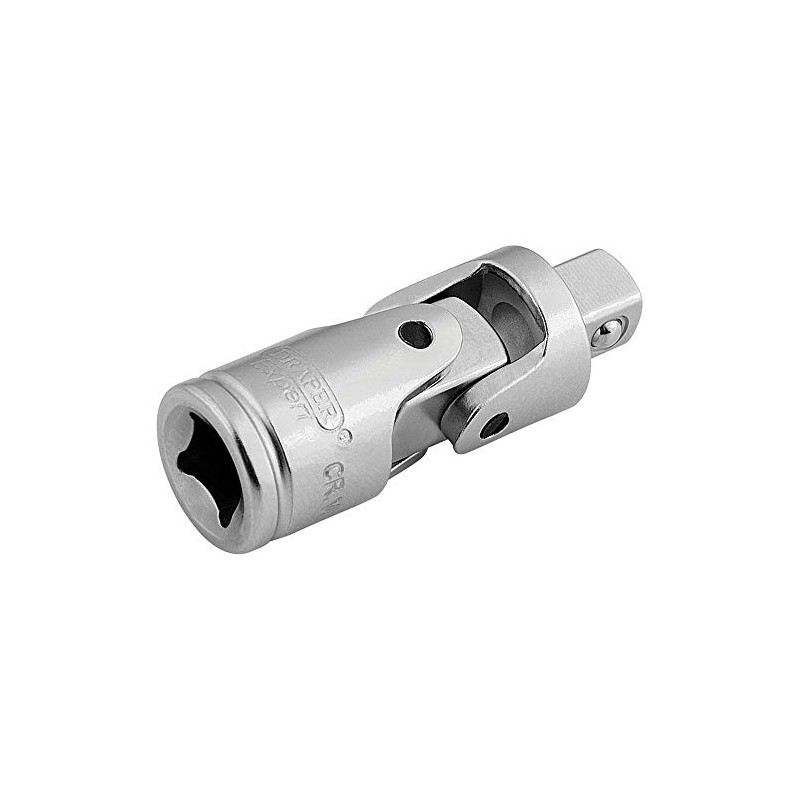 Draper 16792 1/4-Inch Square Drive Satin Chrome Universal Joint, Blue