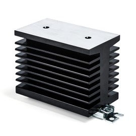 Aluminium Heat Sink, SSR, Single-Phase Solid State Relay Heatsink, 100-120A Dissipation Cooler, Thickened Side Panel SSR Solid State Relay Cooling Plate, Cooler Base, for Solid State Relay Module