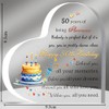 Acrylic Plaques 50th Birthday Appreciate Gifts for Fifty-year-old Women Men