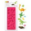 ScrapCooking 3449 Dinosaurier-Backform Silikon Rosa 21,7 x 9,5 x 0,8