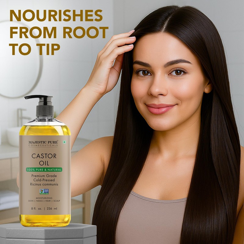 Majestic Pure Castor Oil | 100% Natural | Premium Grade