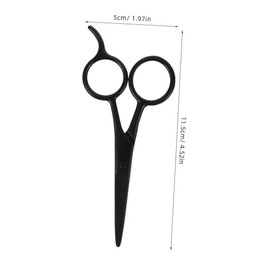 2Pcs Stainless Steel Facial Hair Scissors Precise Beard and Eyebrow Grooming Sharp Trimming Scissors for Home Use Compact Design for Versatile Grooming Tasks