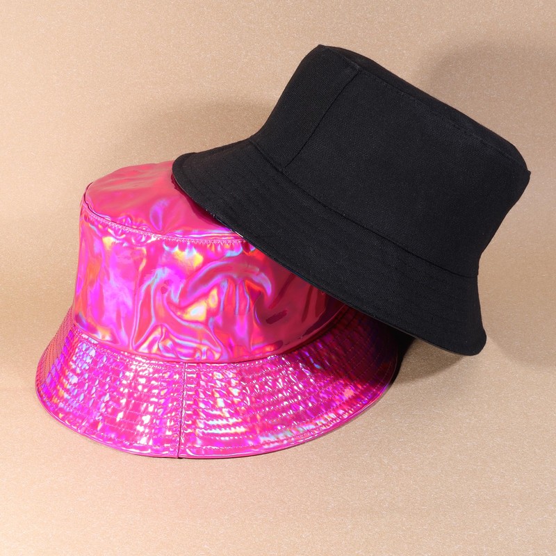 Manfnee Rave Bucket Hat for Men Women Waterproof Rain Hat