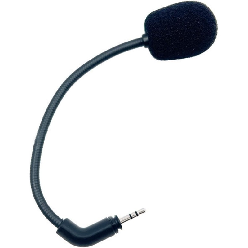 Black Portable 2.5mm Microphone Stereo Studio Gaming Headset Voice Mic-
