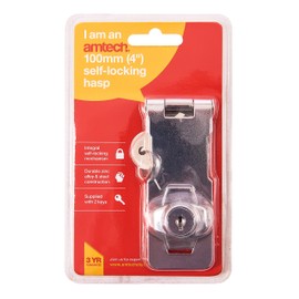 Amtech T1895 100mm (4") Self-Locking hasp