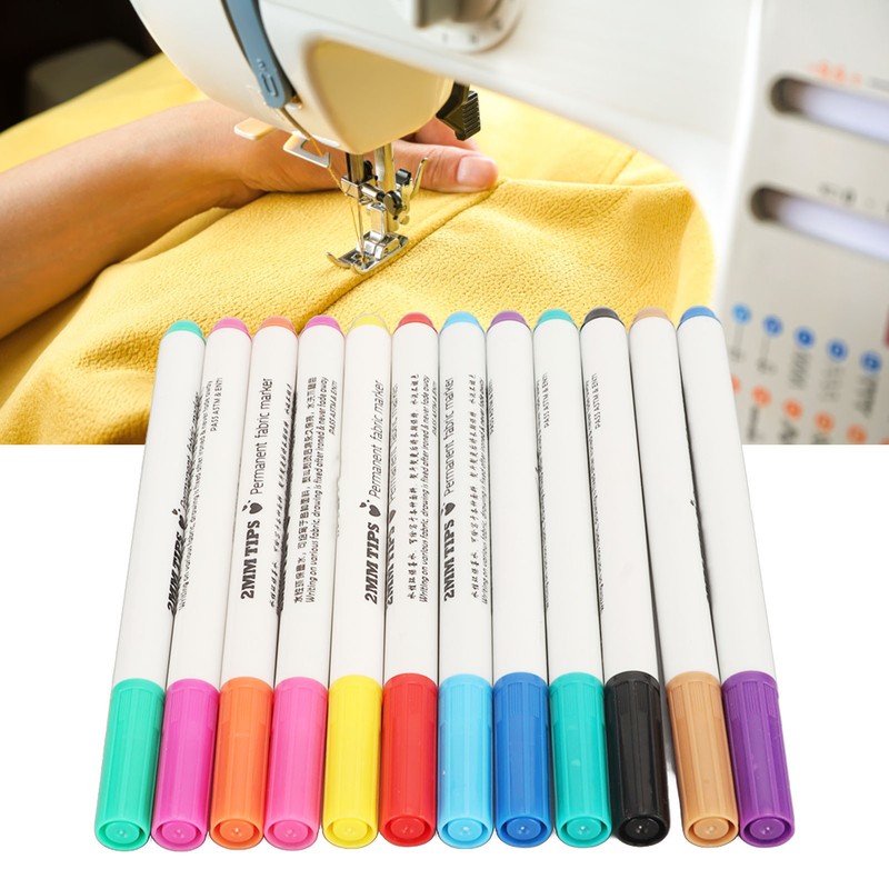 12pcs Disappearing Ink Pen Colorful Write Smoothly DIY Water Erasable